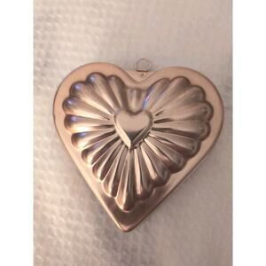 Vintage Copper Jello/Ice/Cake Heart Mold Valentine's ~Wall Hanging Kitchen Decor